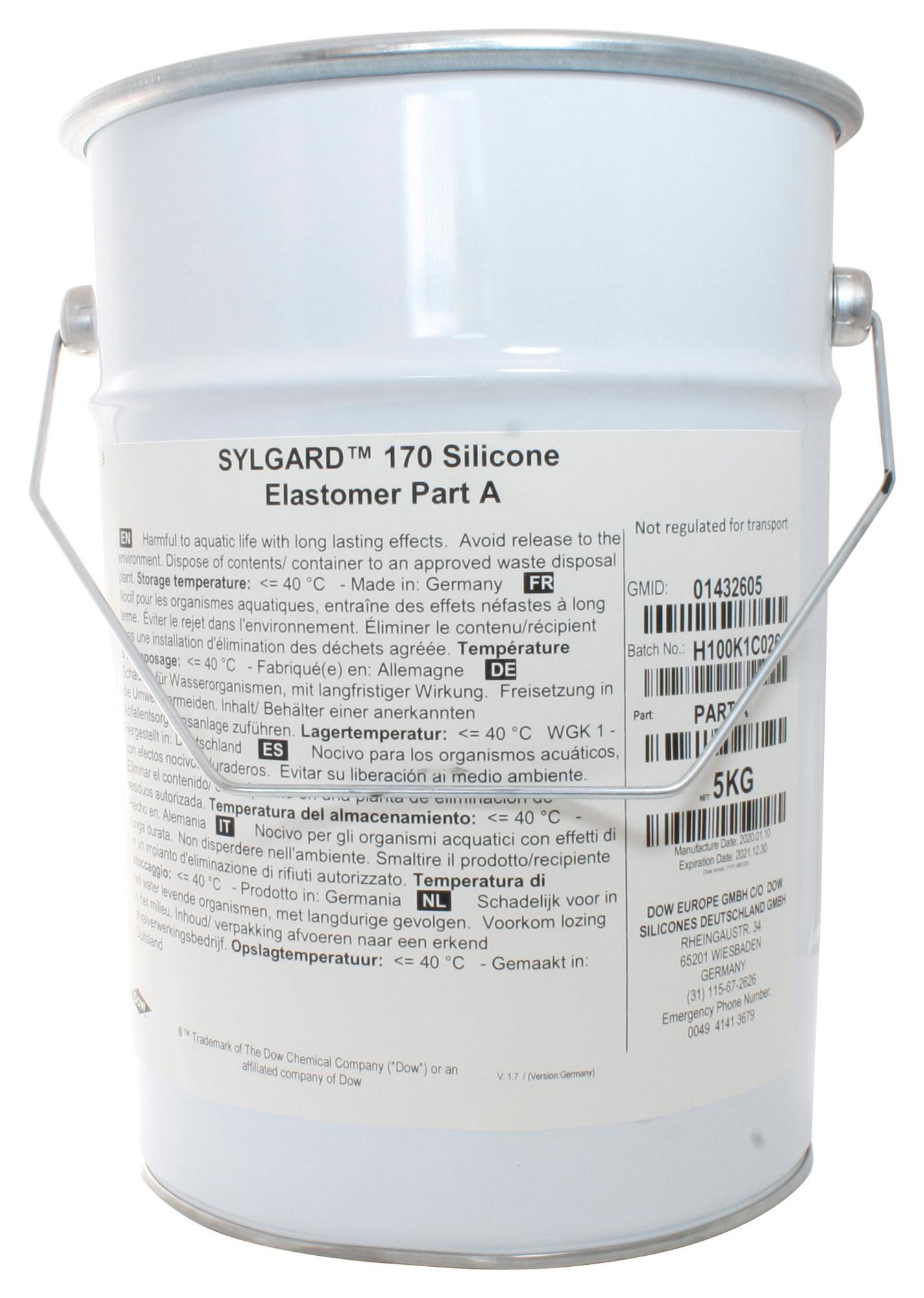 SYLGARD 170, 10KG - Dow - Silicone Encapsulant, Sylgard® 170, 2 Part ...