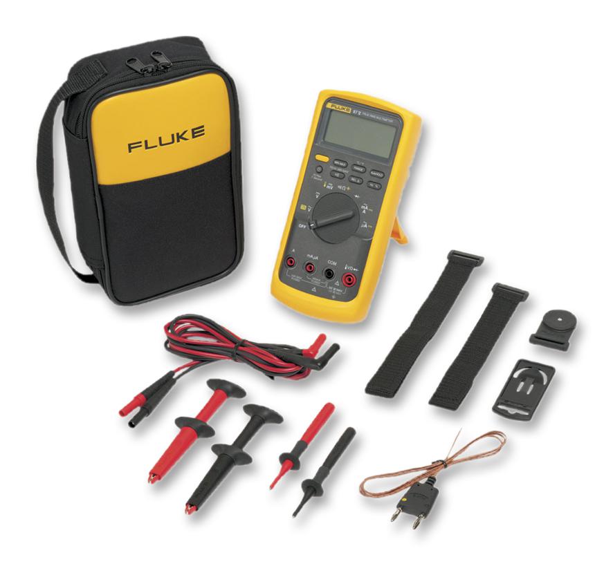 FLUKE 87V E2 Fluke Handheld Digital Multimeter, 19999 Count, True