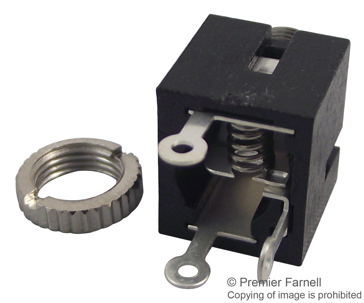 4832.2211 Schurter Phone Audio Connector, 2 Contacts, Socket