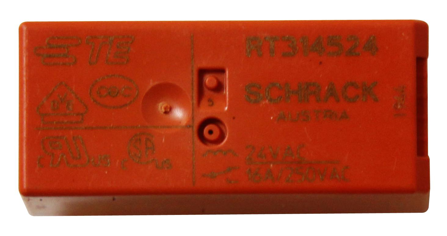 RT314524 Schrack Te Connectivity General Purpose Relay, Power PCB Relay RT1 Series, Power