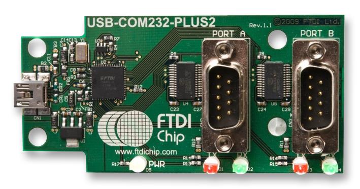 FTDI USB COM232 PLUS2 Adapter Board FTDI Chip USB to Dual Channel RS232
