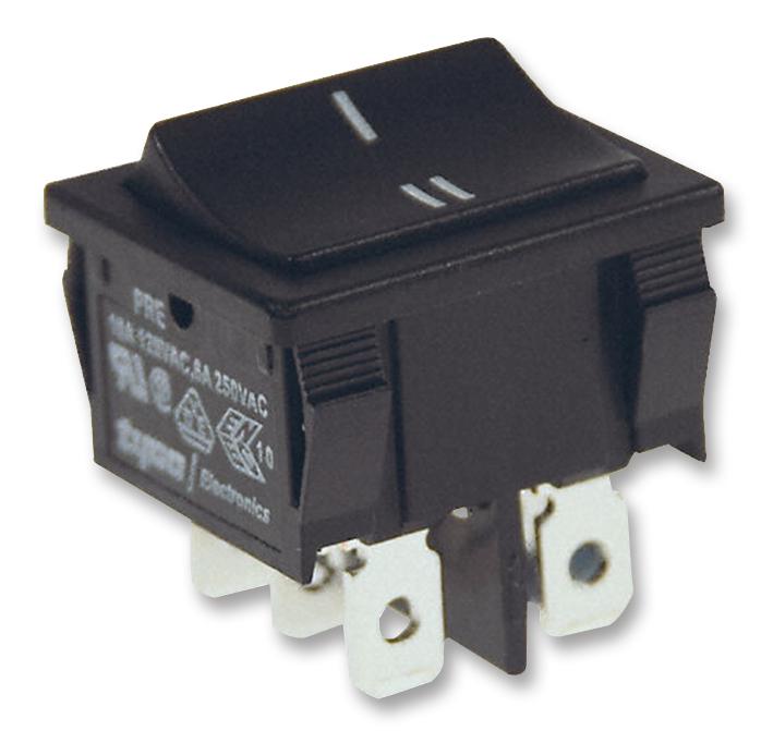 116342003 Amp Te Connectivity Rocker Switch, OnOn, DPST