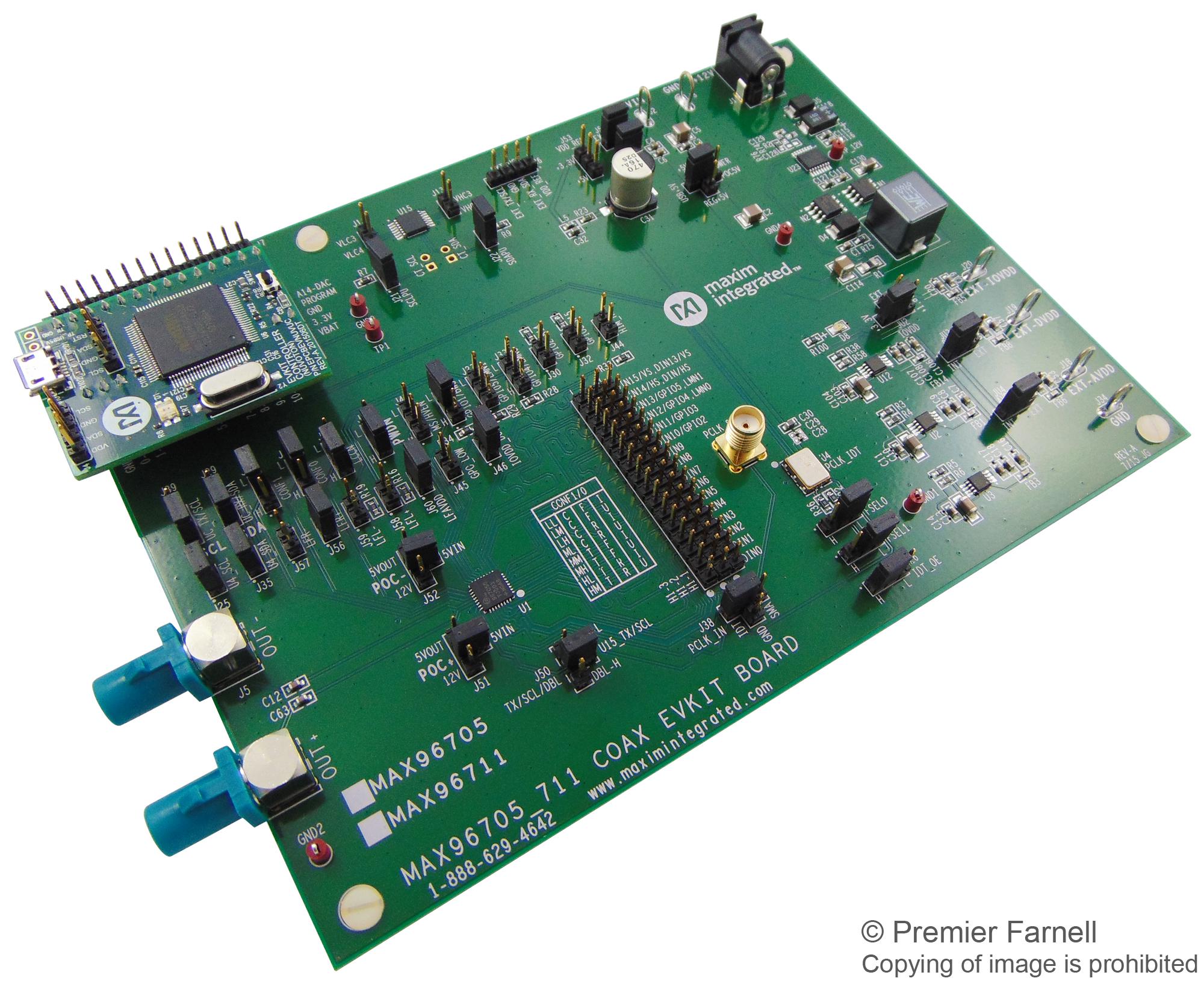 MAX96705COAXEVKIT Analog Devices Evaluation Kit, GMSL