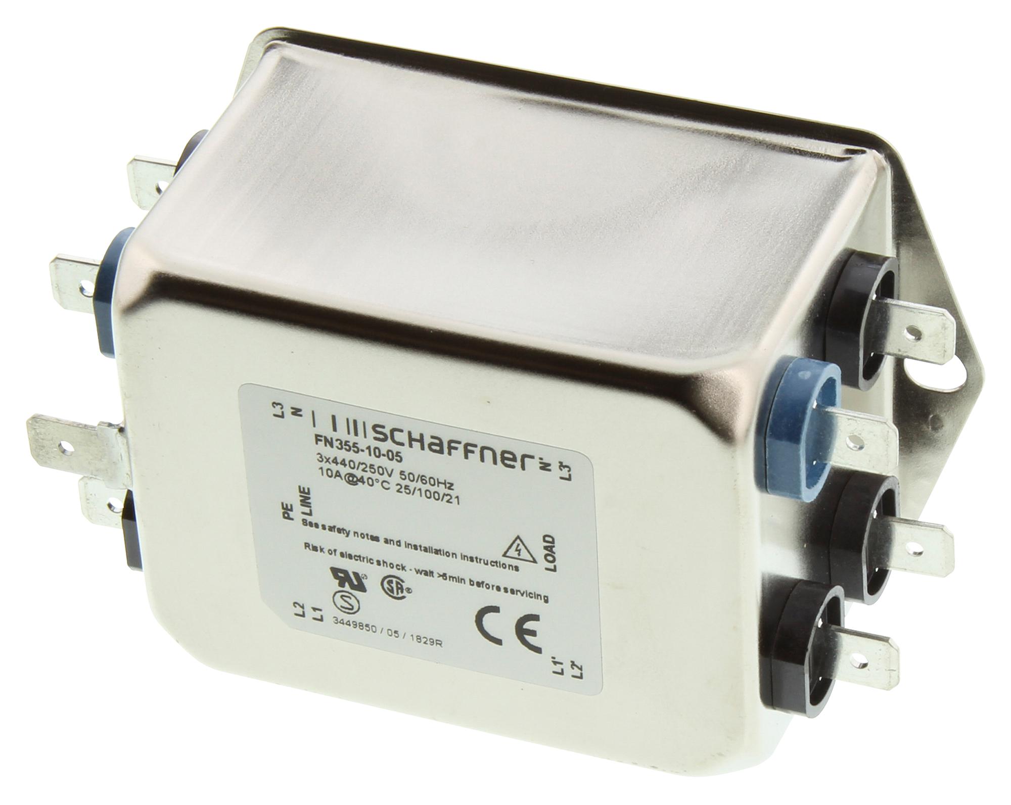 FN3551005 Schaffner Power Line Filter, EMC/EMI, General Purpose