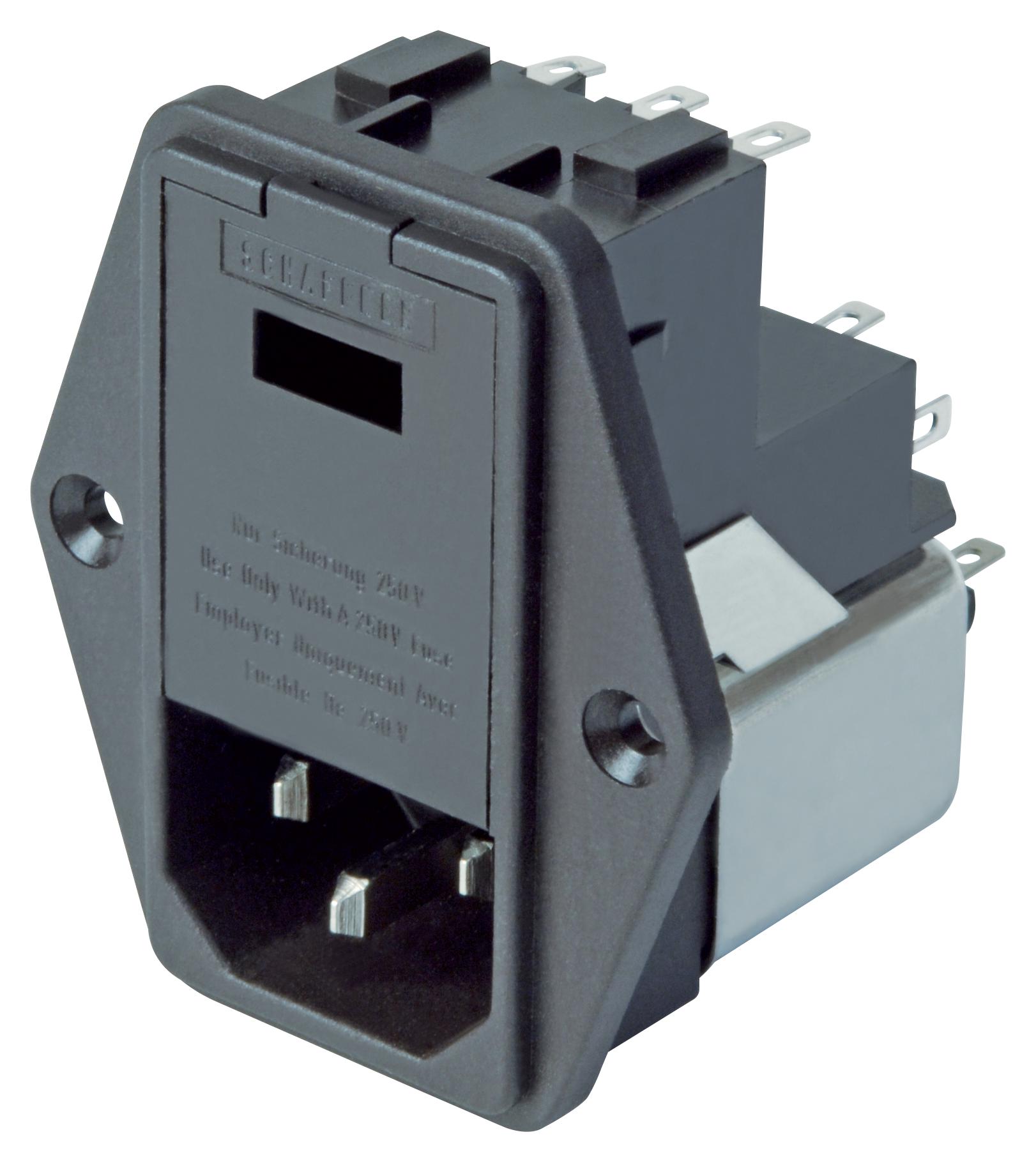 FN379221 Schaffner Filtered IEC Power Entry Module, IEC C14