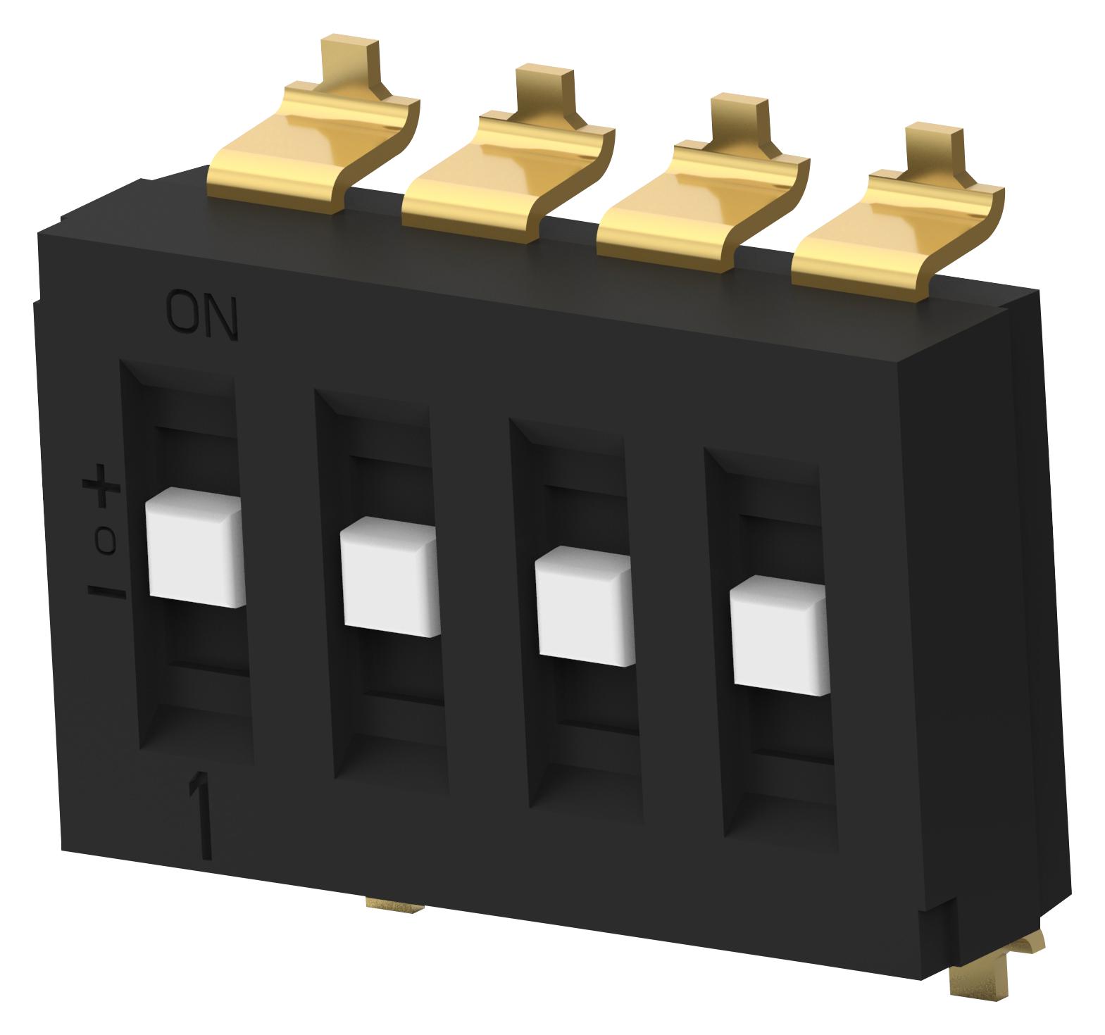 TDS04SGRSTR04 Alcoswitch Te Connectivity DIP / SIP Switch