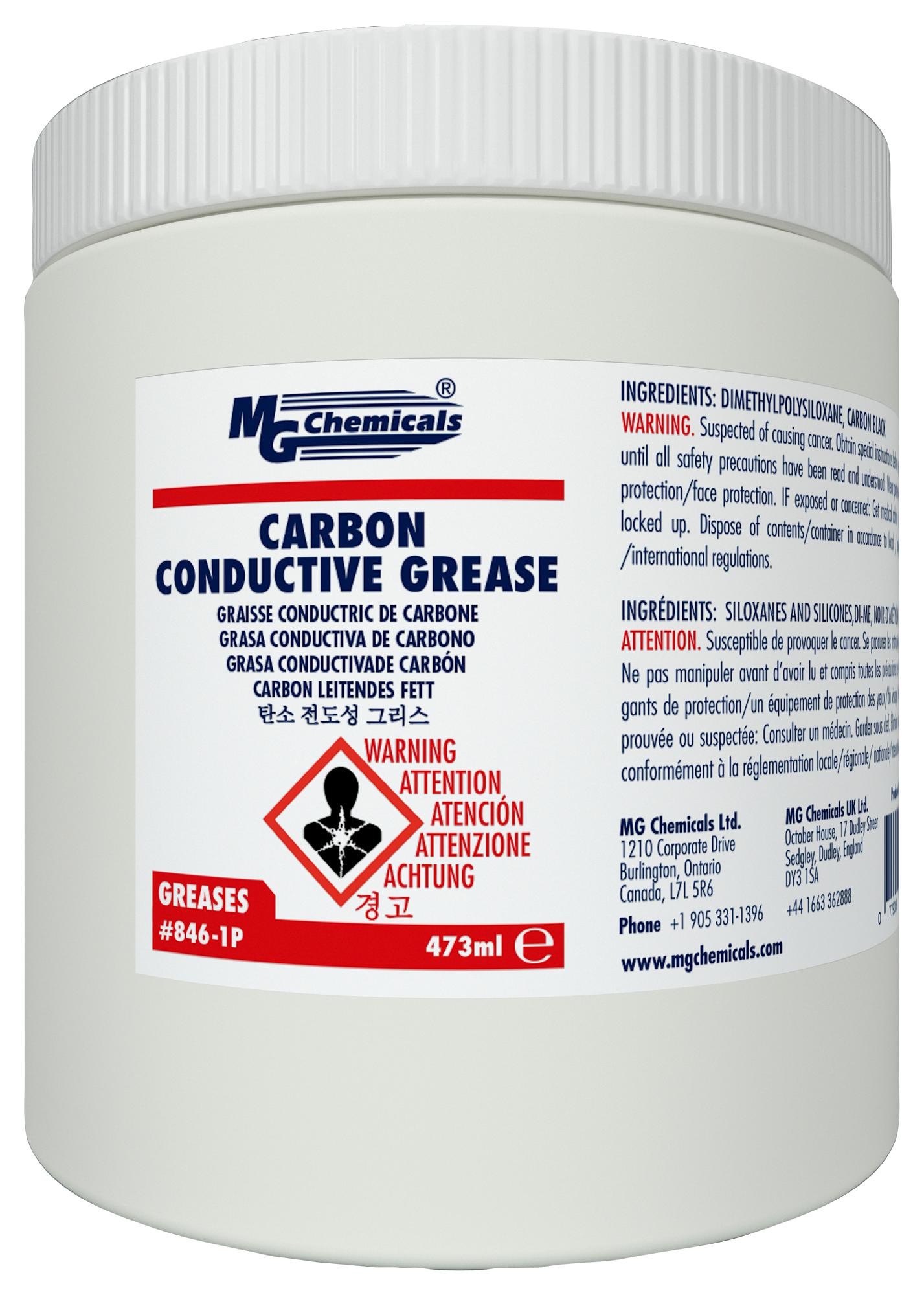 8461P Mg Chemicals Grease, Electrically Conductive, Carbon