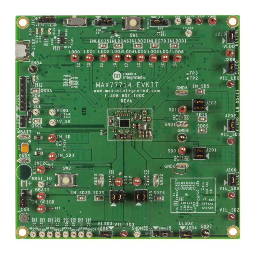MAX77714EVKIT Analog Devices Evaluation Board, MAX77714 PMIC