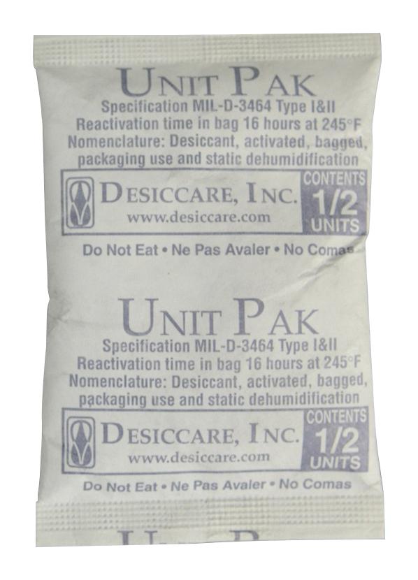 1/2PLDES550 Scs Desiccant Bag, Plastic, 3.5 " x 2.38 " element14