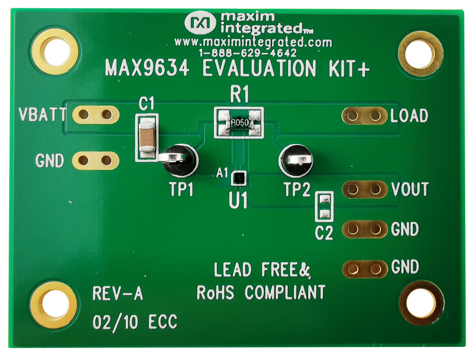 MAX9634EVKIT+ Analog Devices Evaluation Kit, MAX9634 Current Sense