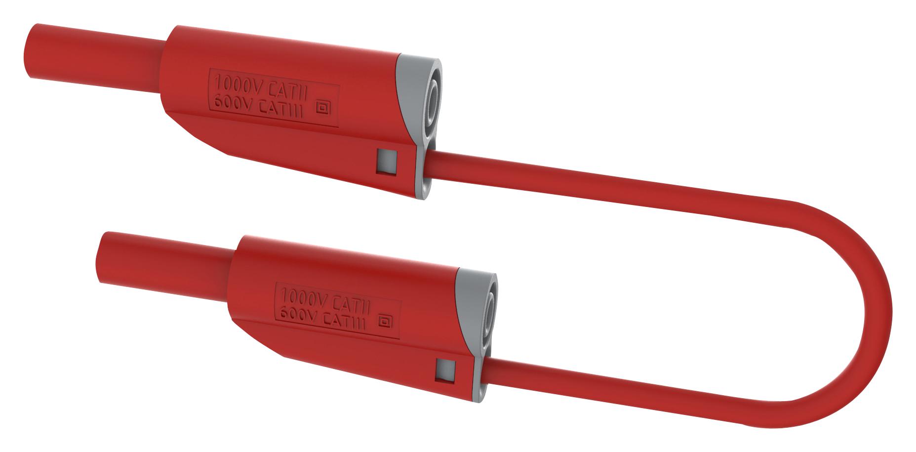 7214074 Tenma Banana Test Lead, 4mm Stackable Banana Plug