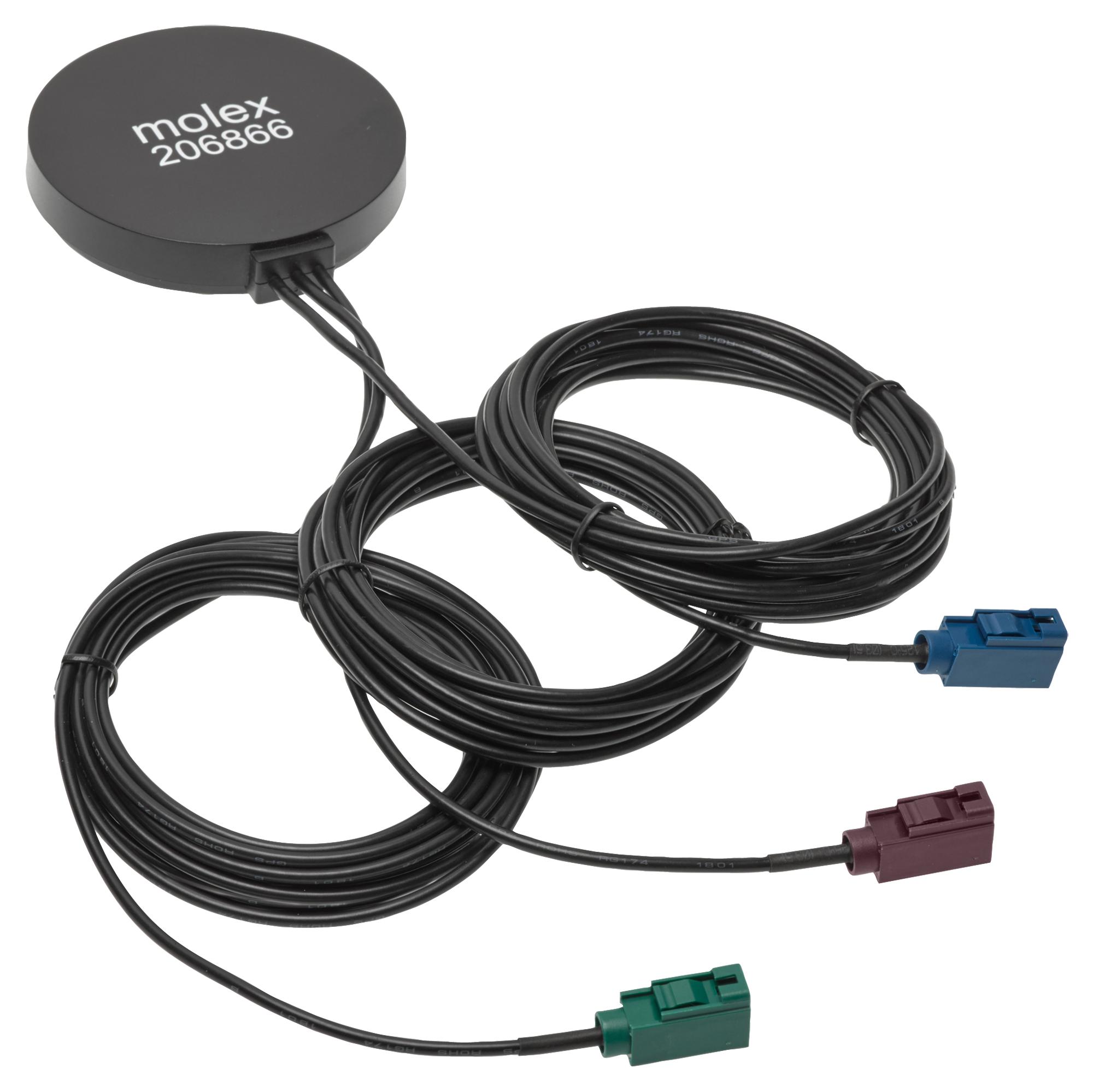 3in1 (4G/WiFi/GPS) External Antenna, With Fakra Connectors, IP66