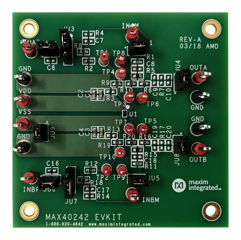 MAX40242EVKIT Analog Devices Evaluation Board, MAX40242 Dual Op