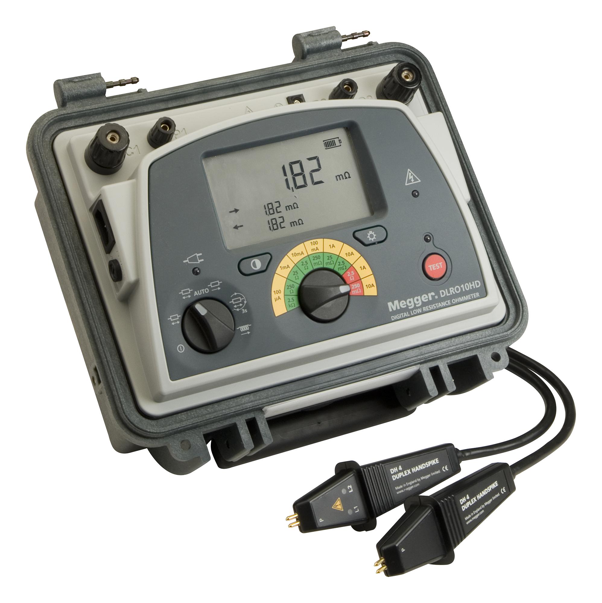 DLRO10HD Megger Ohmmeter, 2Wire, 0ohm to 2.5Kohm element14 Korea