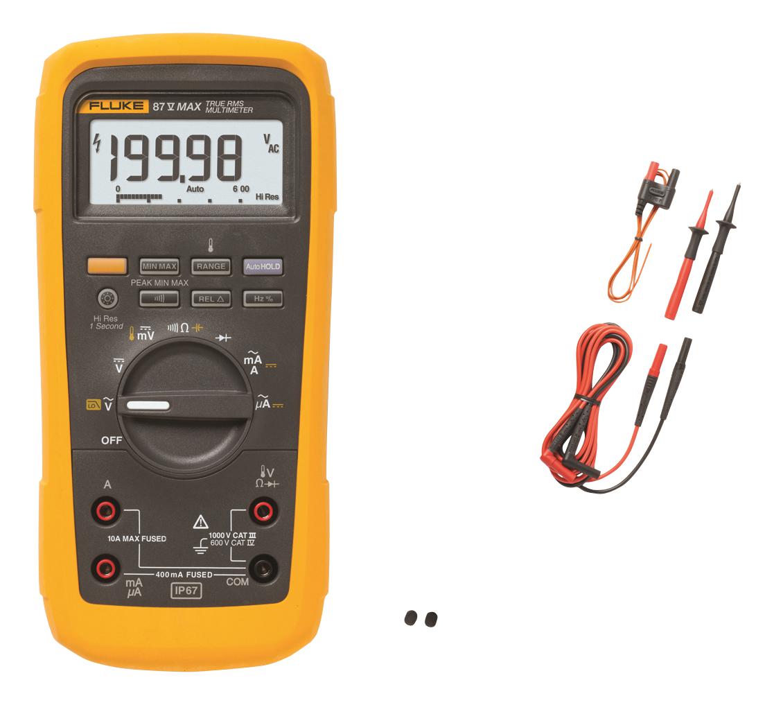 FLUKE87VMAX Fluke Digital Multimeter, Auto, Manual element14 Korea