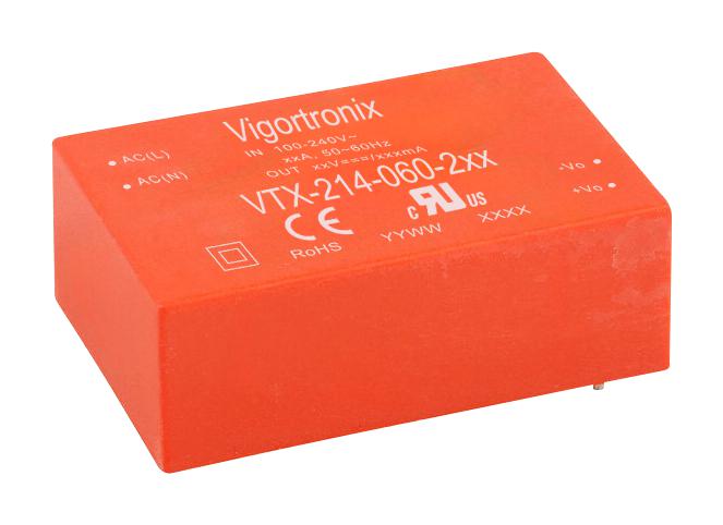 VTX-214-060 시리즈 60W 컴팩트 AC-DC 컨버터