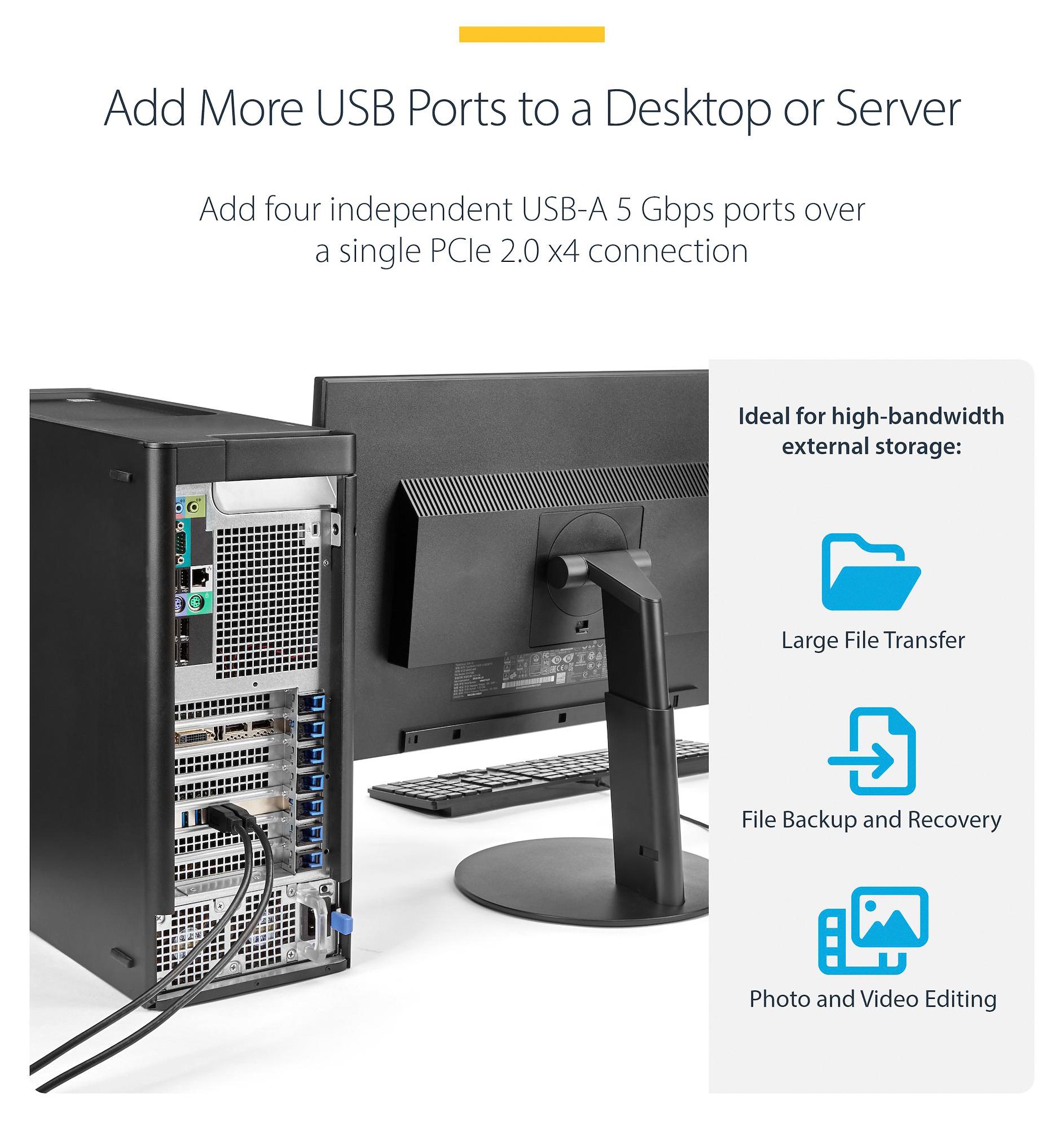 PEXUSB3S44V STARTECH, PCI Express Adapter Card, 4 Port, USB 3.0