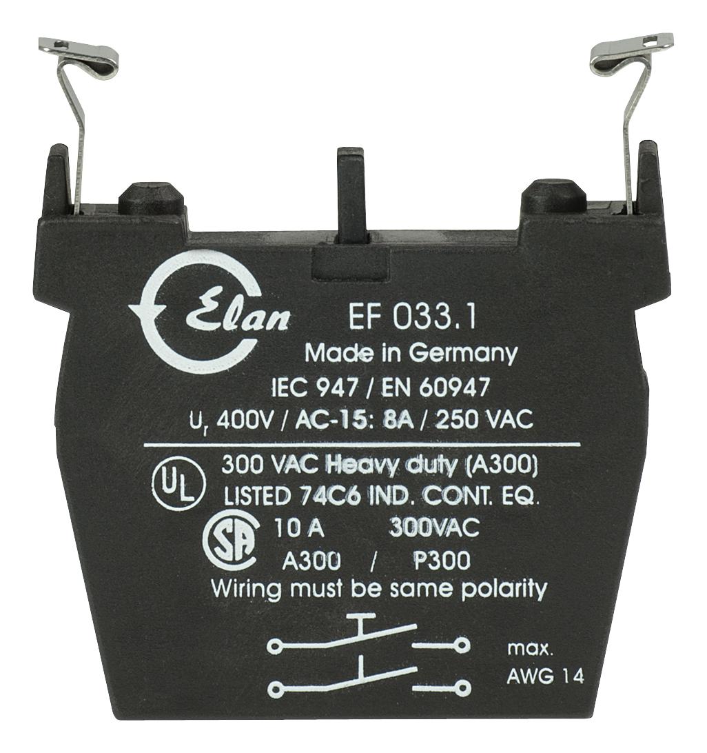 101006544 - Schmersal - Contact Block, Screw, 2 Pole | element14 Korea