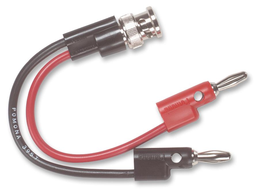 3957 Pomona Test Lead, BNC Plug to 4mm Banana Plugs x 2, 60 V