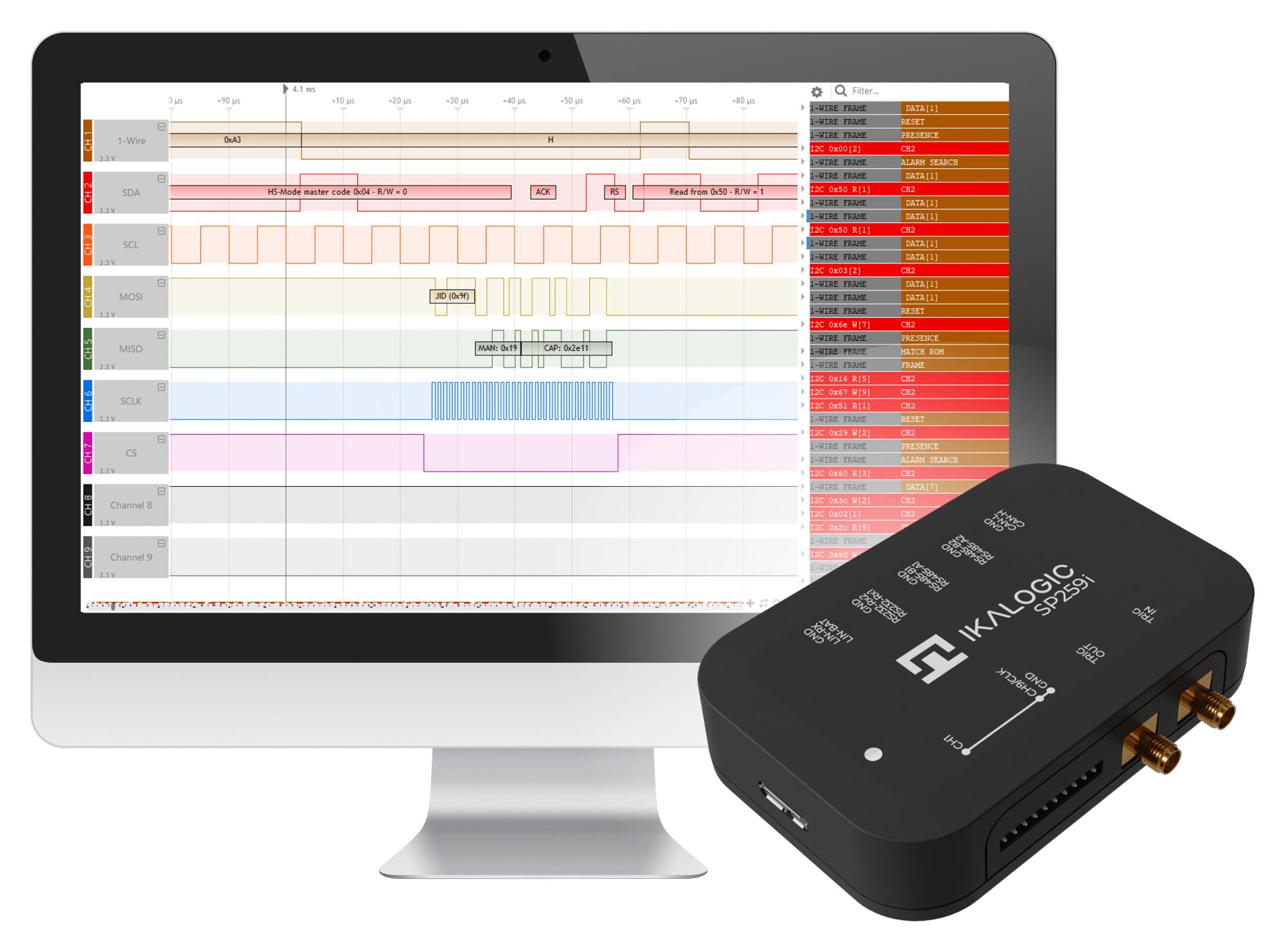 SP259 Ikalogic Logic Analyser, 9, 1 element14 Korea