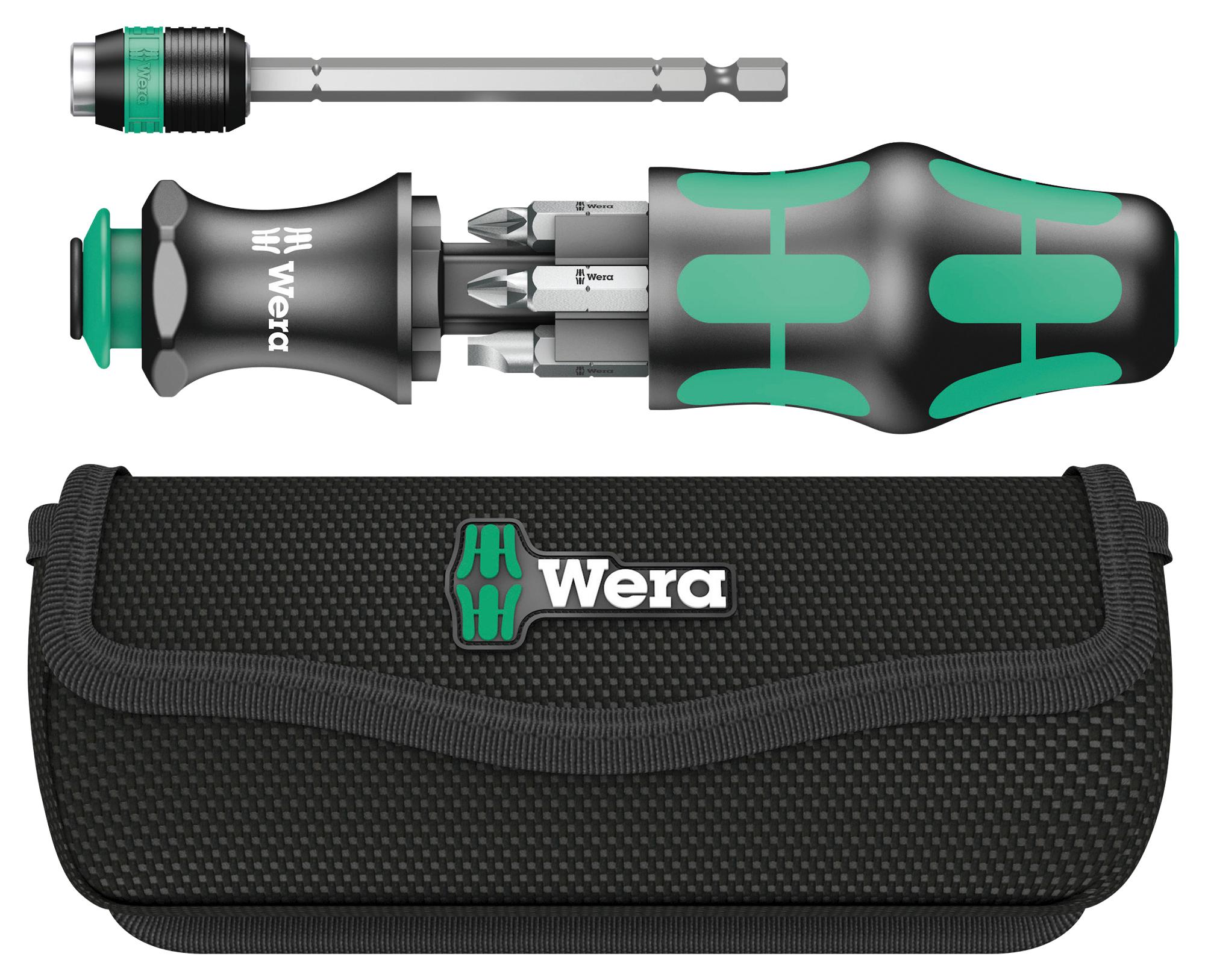 WERA KRAFTFORM KOMPAKT 20 Screwdriver Set Slotted Phillips Pozidrive 6 Pieces
