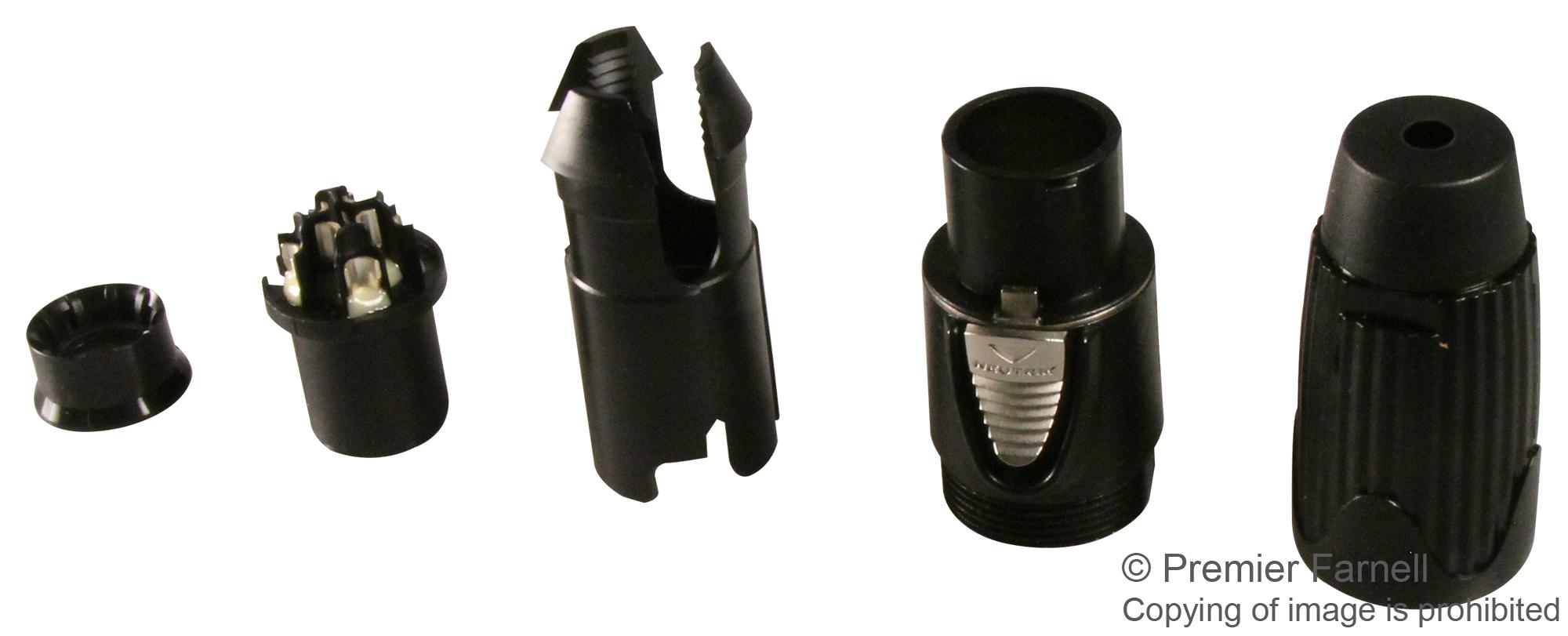 Neutrik NLT8FX-BAG 8-Pole Female Speakon STX Cable Connector - Professional Audio Quality 4 thumbnail image
