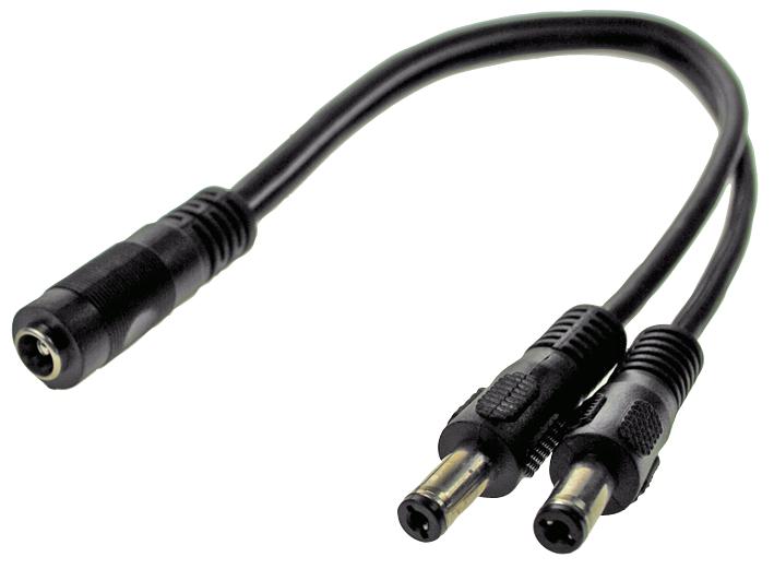 C3703 Powerpax Barrel Power Cord, 2x 2.1mm DC Power Plug to 2.1mm