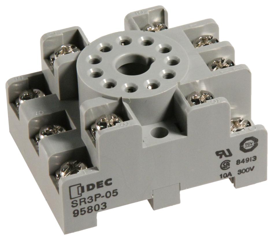 Lot De 10 Socles Relais IDEC SR3B-05 - 10A 300V, Neufs En Boîte, Modèle 9K502