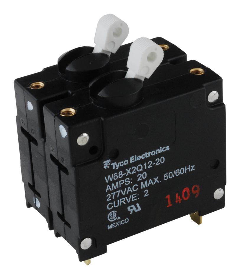 POTTER-BRUMFIELD 20A, 2 Pole Circuit Breaker, W3, 250V AC, - W33-T2N1Q-20