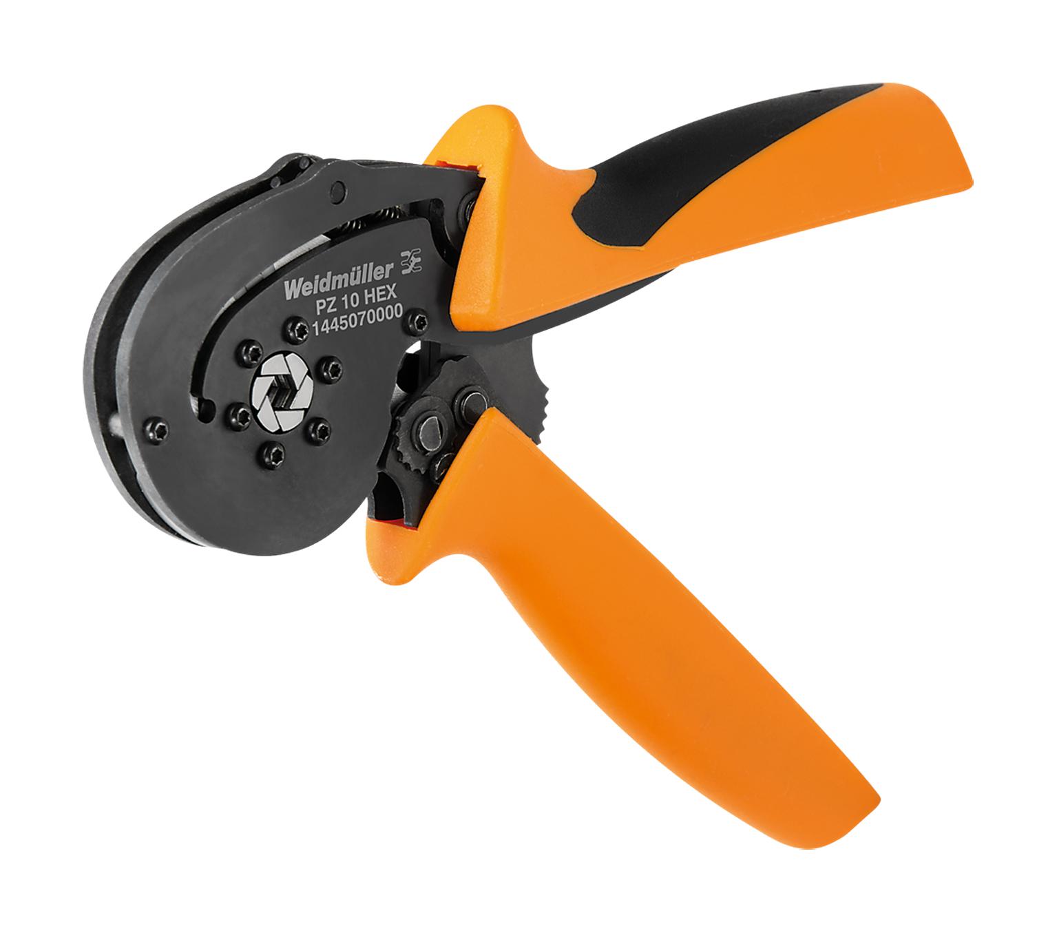 1445070000 Weidmuller CRIMP TOOL, PZ 10 HEX, WIRE END FERRULE