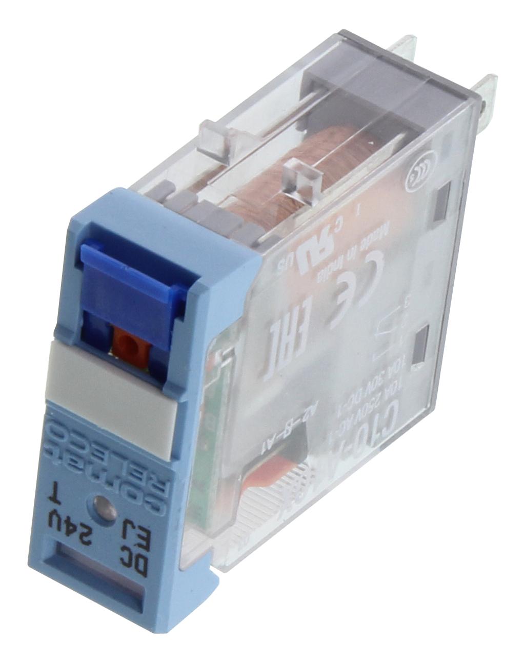 Relè Di Potenza ELCO C10-A10X 24VDC Con Base S-10 – 10A 250VAC, 5 Pin, Nuovo, RELECO