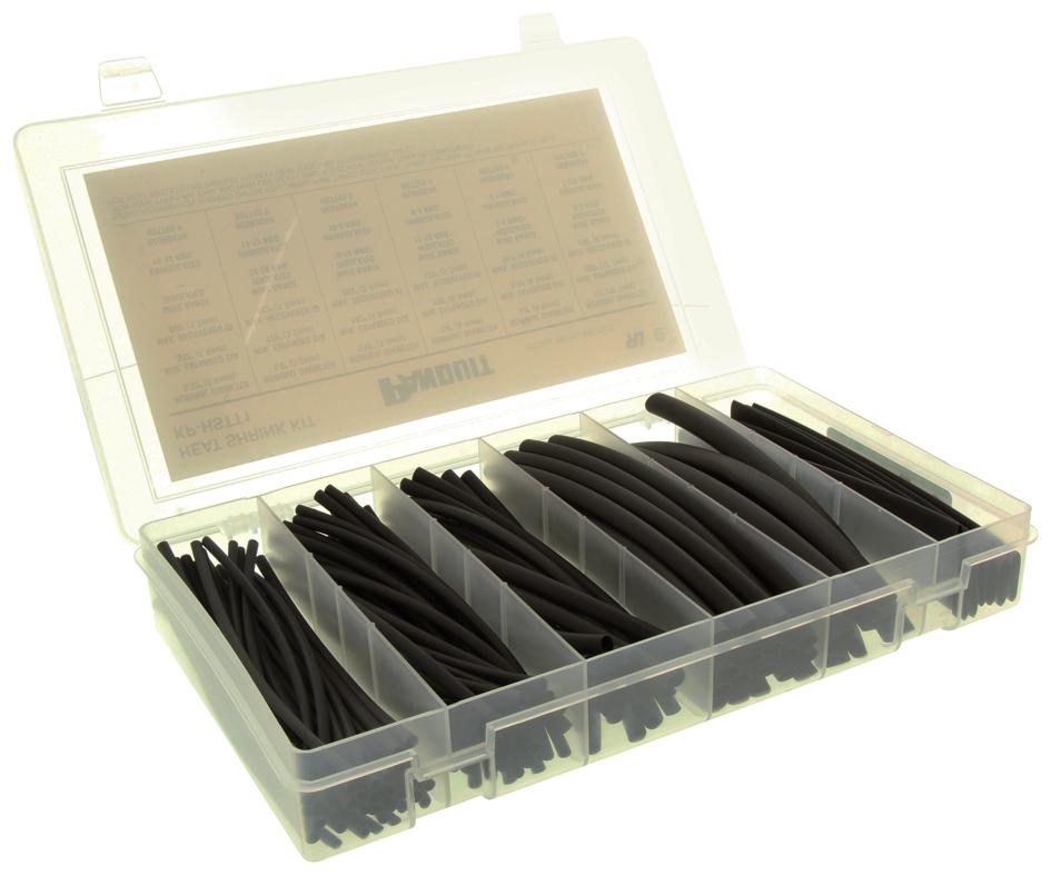 KPHSTT1 Panduit HEAT SHRINK TUBING ASSORTMENT KIT, 126 P