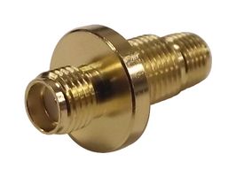 MULTICOMP PRO MP-19-21-1-TGG RF / Coaxial Adapter, SMA, Jack, SMA, Jack, Straight Bulkhead Adapter, 50 ohm