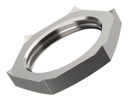 LAPP 52103310 Locknut, Skindicht®, M16, Brass, Nickel, 3.5 mm, SKINDICHT SM-PE-M Series