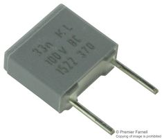 VISHAY BFC237021333 General Purpose Film Capacitor, Metallized PET, Radial Box - 2 Pin, 0.033 µF, ± 10%, 63 V, 100 V