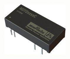 MURATA POWER SOLUTIONS NDTD2412C Isolated Through Hole DC/DC Converter, Low Profile, ITE, DIP, 2:1, 3 W, 2 Output, 12 V