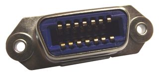 AMPHENOL COMMUNICATIONS SOLUTIONS 57 20140 I/O Connector, 14 Contacts, Receptacle, Micro D, IDC / IDT, 57, Panel Mount