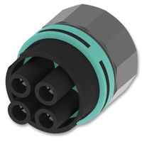 HYLEC THB.387.D2A Circular Connector, Sealed Circular Connector, TH387 Micro Teeplug Series, Panel Mount Receptacle