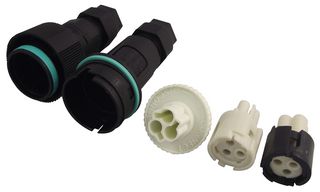 HYLEC THB.405.3KIT Circular Connector, Sealed Circular Connector, TH405 Teeplug Series, Cable Mount Receptacle