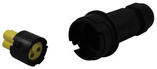 HYLEC THB.405.A2G Circular Connector, Sealed Circular Connector, TH405 Teeplug Series, Cable Mount Plug, 2 Contacts