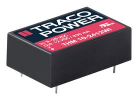 TRACO POWER THM 10-2412WI Isolated Through Hole DC/DC Converter, Medical, DIP, 4:1, 10 W, 1 Output, 12 V