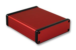 HAMMOND 1455L1201RD Metal Enclosure, 1455 Series, Extruded With Metal End Panels, Small, Extruded Aluminium, 30.51 mm