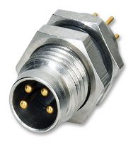 PHOENIX CONTACT 1694347 Sensor Connector, M8, Male, 4 Positions, Solder Pin, Straight Panel Mount