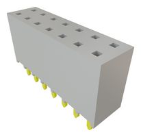 SAMTEC SSW-107-01-T-D PCB Receptacle, Board-to-Board, 2.54 mm, 2 Rows, 14 Contacts, Through Hole Mount