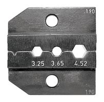 RENNSTEIG 624 190 3 0 Crimp Tool Die, Fibre Optics Connectors / Terminals 3.25mm + 3.65mm + 4.52mm
