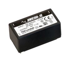TDK-LAMBDA KWS15A-12 AC/DC PCB Mount Power Supply (PSU), ITE, 1 Output, 15.6 W, 12 VDC, 1.3 A