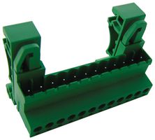 CAMDENBOSS CTBPD96HJ/12 DIN Rail Mount Terminal Block, 12 Ways, 28 AWG, 14 AWG, 2.5 mm², Screw, 20 A