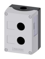 SIEMENS 3SU1852-0AA00-0AB1 ENCLOSURE, 2 COMMAND POINT, METAL, GRY