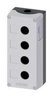 SIEMENS 3SU1854-0AA00-0AB1 ENCLOSURE, 4 COMMAND POINT, METAL, GRY