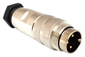 BULGIN LIMITED PXMBNI16FIM04ASC Sensor Connector, Buccaneer M16 Series, M16, Male, 4 Positions, Solder Pin, Straight Cable Mount